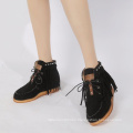 custom shoes women suede tassel short boot for girl ready to ship ladies shoes bootie